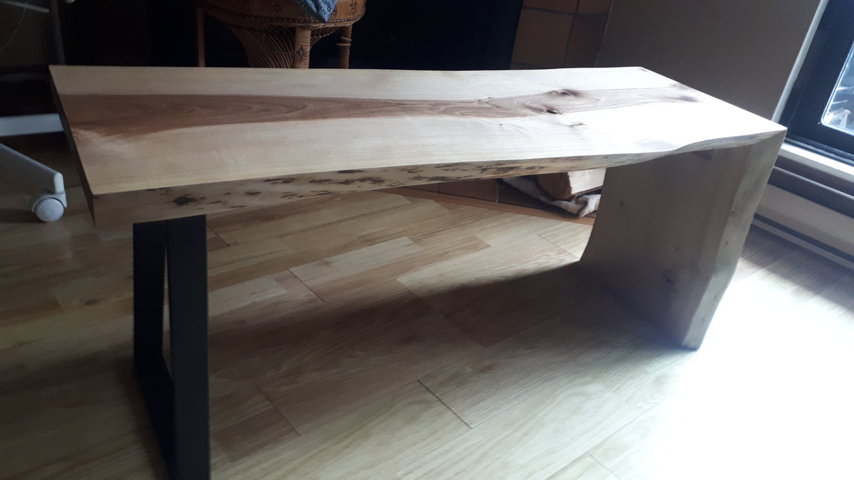 English  Walnut Bench 39'' L 17'' H 13'' W