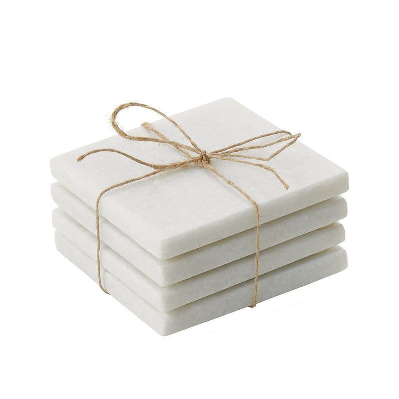 Marble 4 piece coaster set.- Kierszenblat & Reutter Wedding Registry