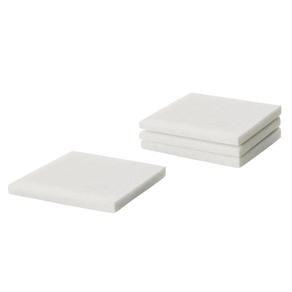 Marble 4 piece coaster set.- Kierszenblat & Reutter Wedding Registry