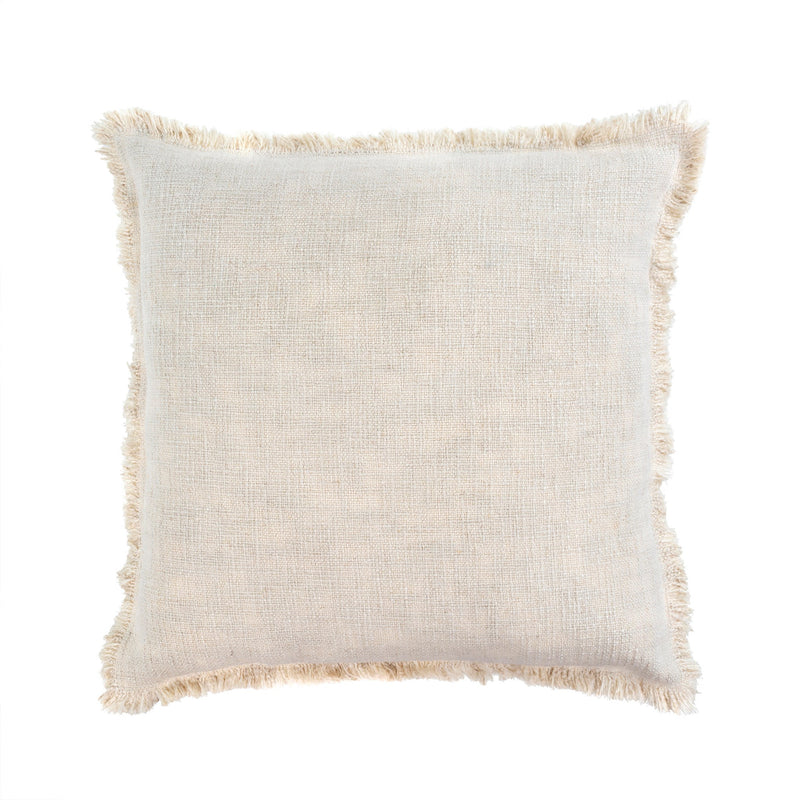 Linen Cotton Scatter Pillow-Ecru 20'' x 20''