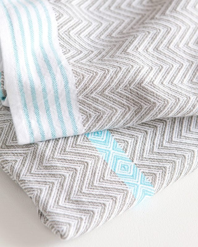 Mungo Tawulo Hand Towel, Aqua