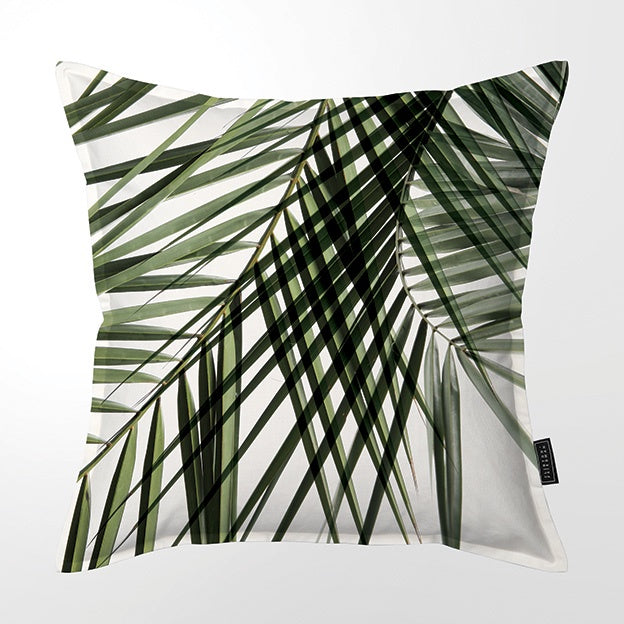 Palm Scatter Pillow, 100% Linen