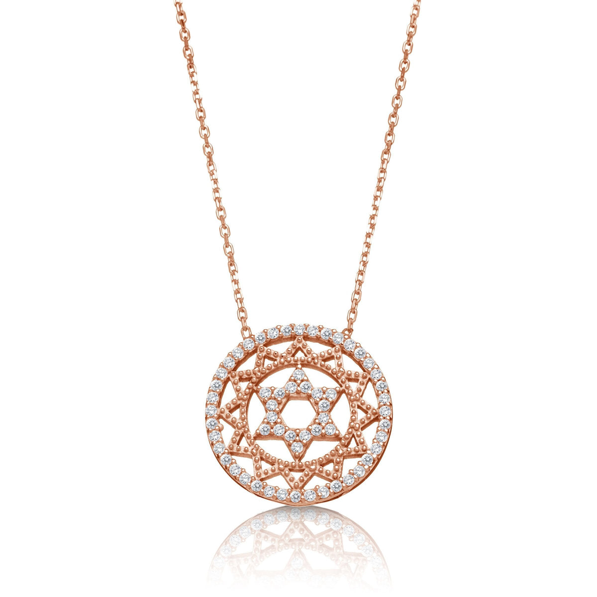 Medallion Star of David Rose