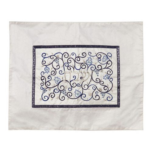 Challah  cover White+Blue