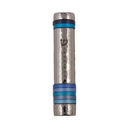 Mezuzah Blue Rings -12cm