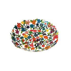 Hand painted Flower small laser cut bowl