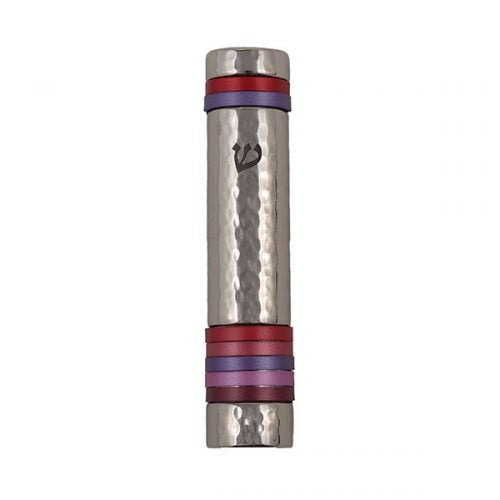 Mezuzah Maroon Rings 12cm