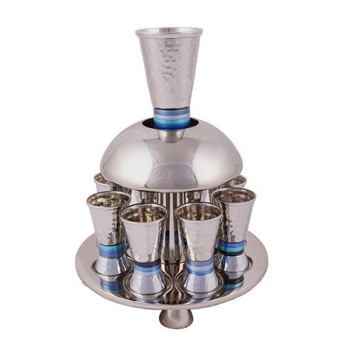 Kiddish fountain Hammerwork Blue