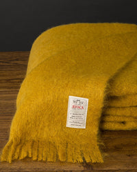 Avoca Amber Mohair Throw