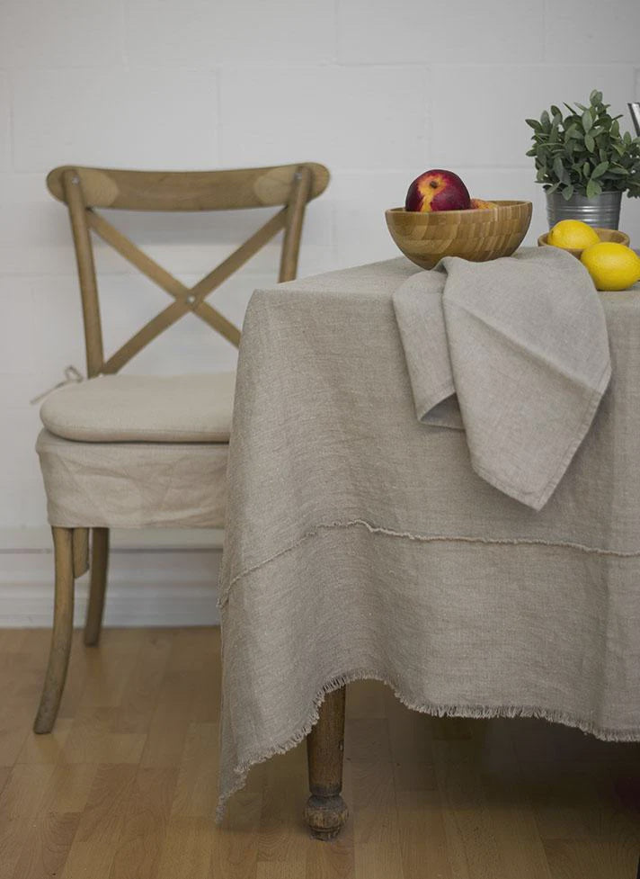 Bilboa Stonewashed Linen Natural 70'' x 110