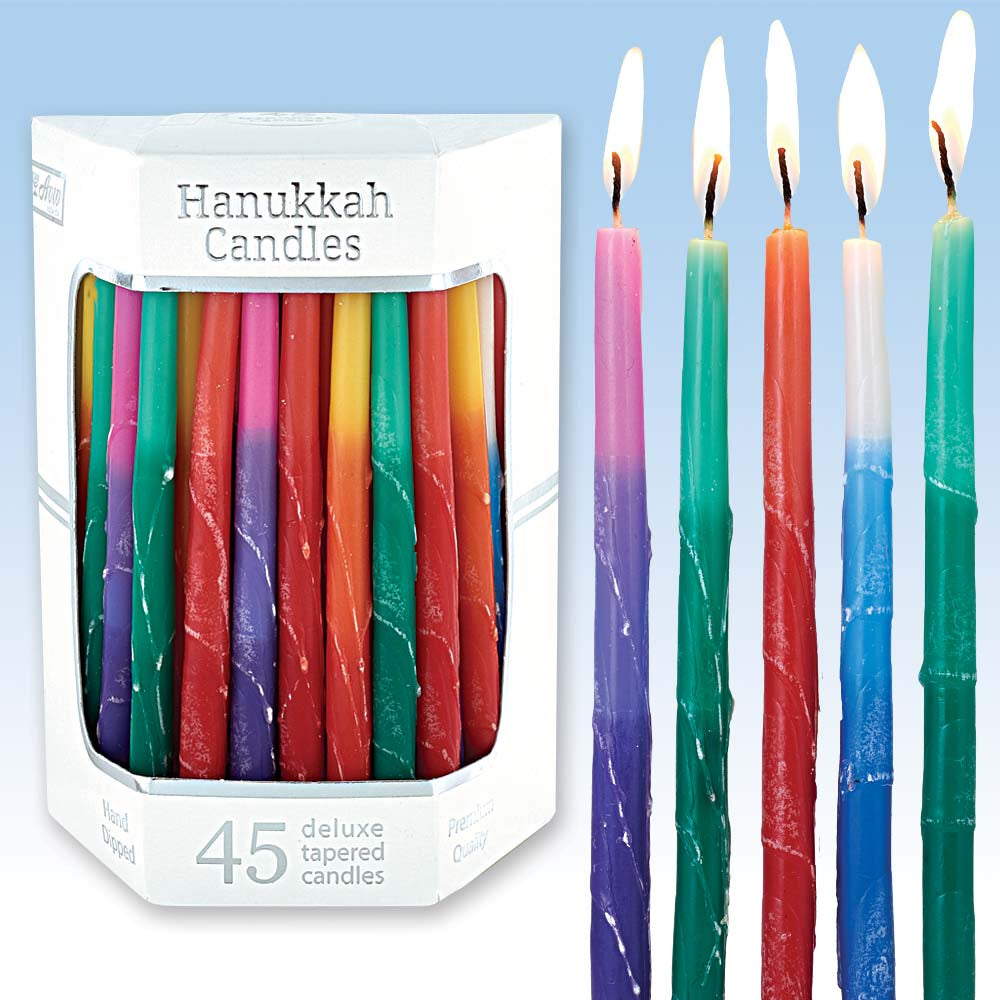 Chanukah Tri Colour Candles