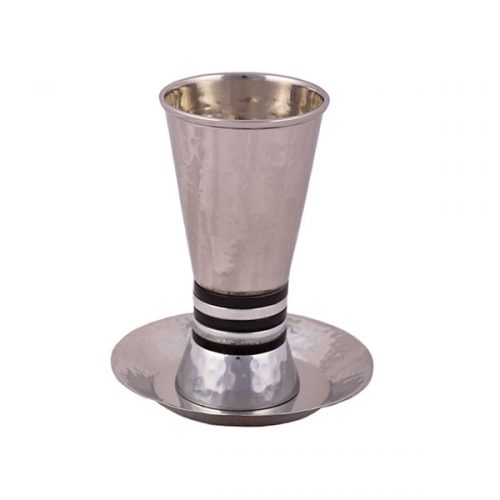 Kiddush Cup -Black Stripe