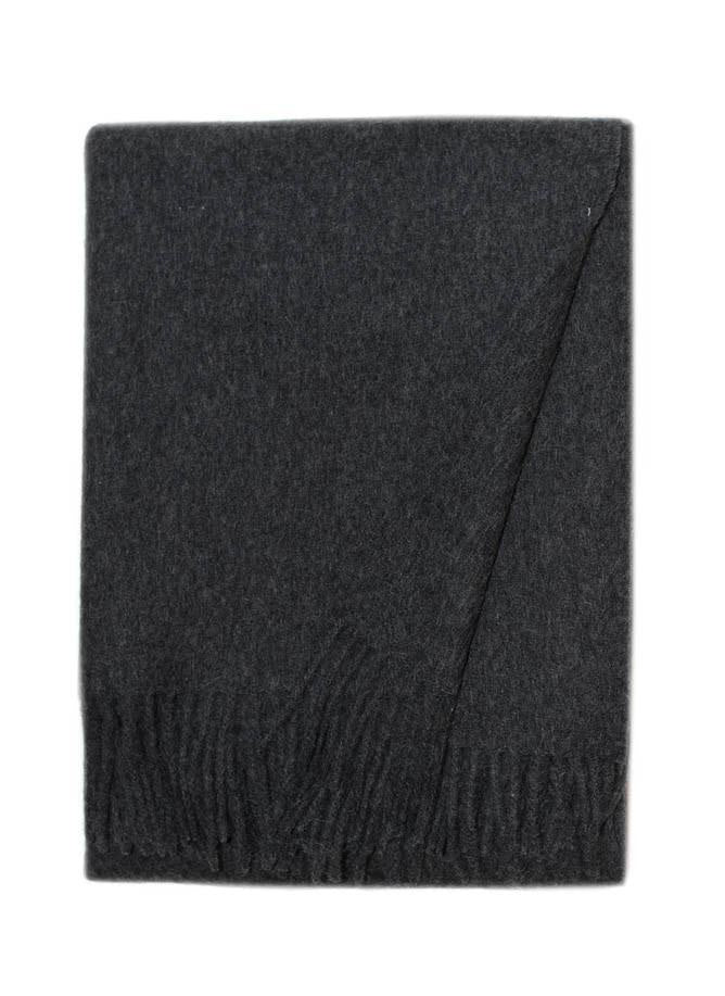 Cork Charcoal Throw 55% Alpaca 45% Wool