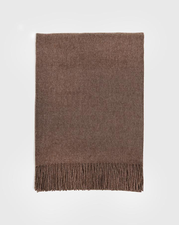 Le Paris Baby Alpaca Throw Light Brown