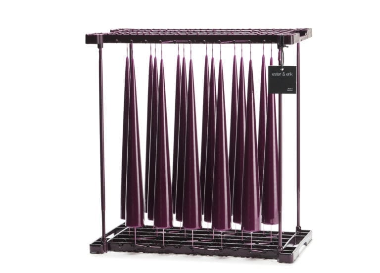 Cone Candle, Dark  Plum