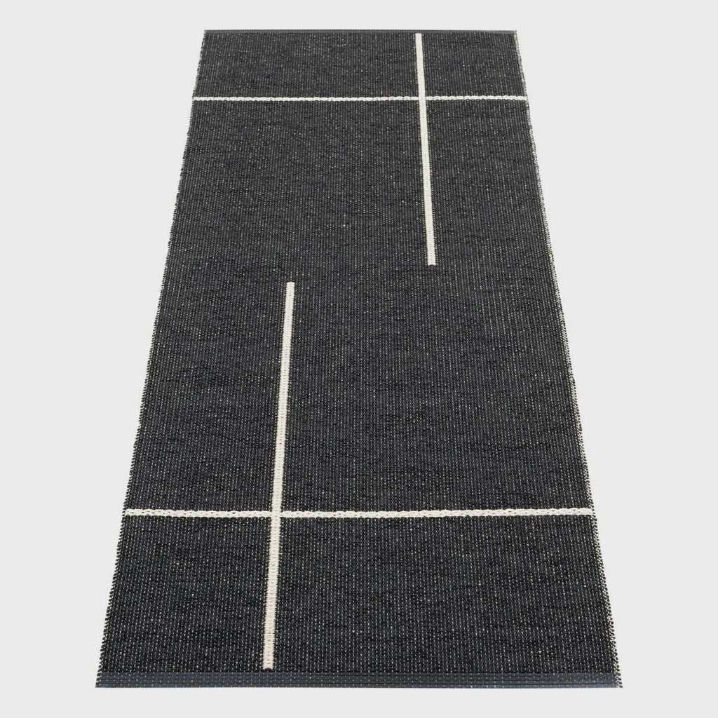 Fred Black  Reversible Pappelina   Rug 2 .4 ft ''  x 3 ft