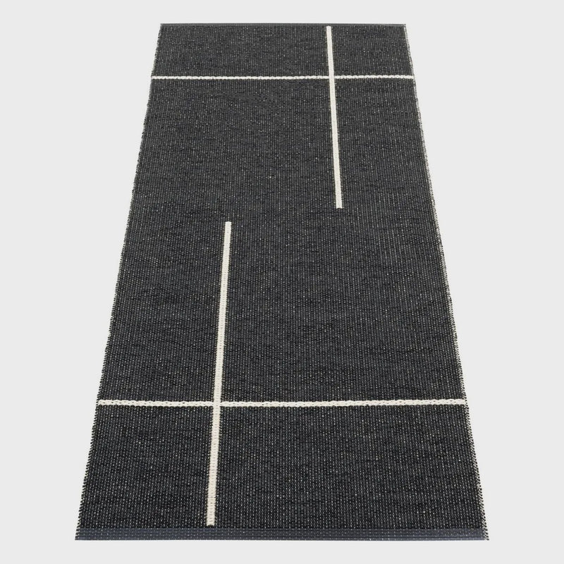 Fred Reversible Black Vanilla 2 ft 4'' x 6.5 ft  Pappelina Rug