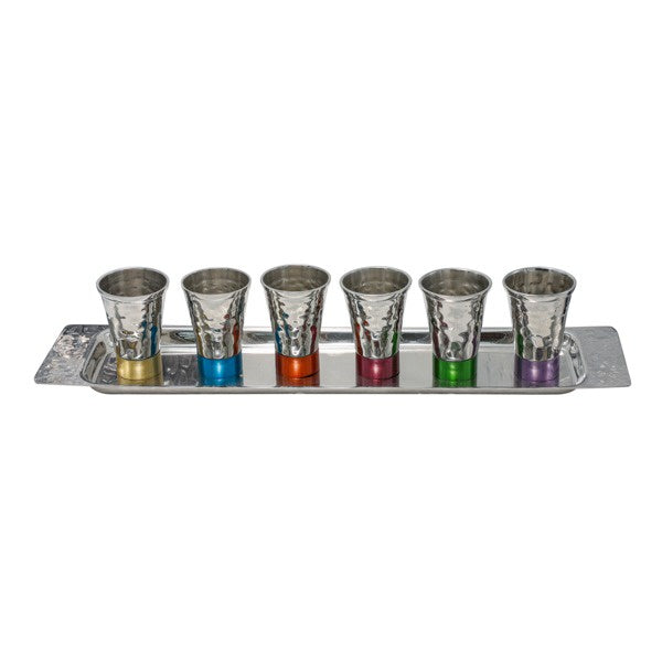Set of 6 Small  Cups with Tray