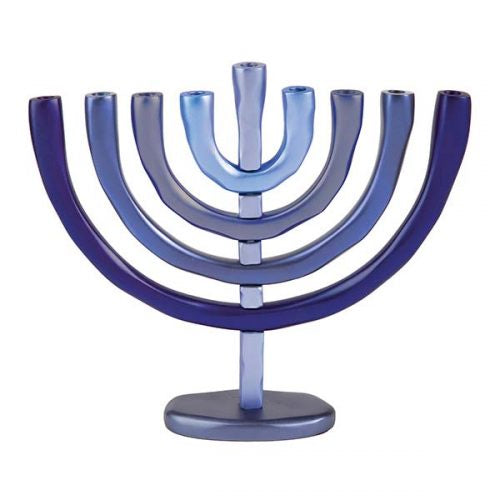 Modern Large Blue Menorah