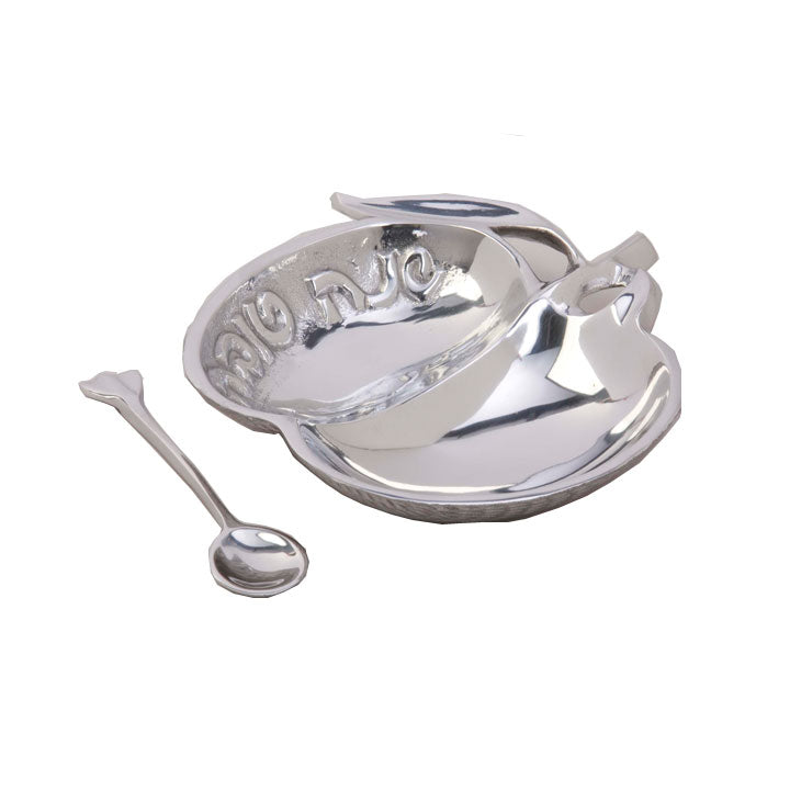 Aluminum Apple plate w/spoon