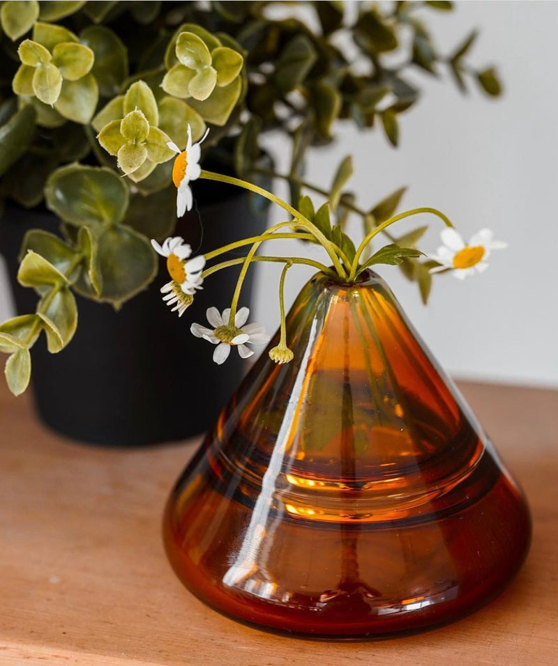 Cone Bud Vase - Lichen 3.5''