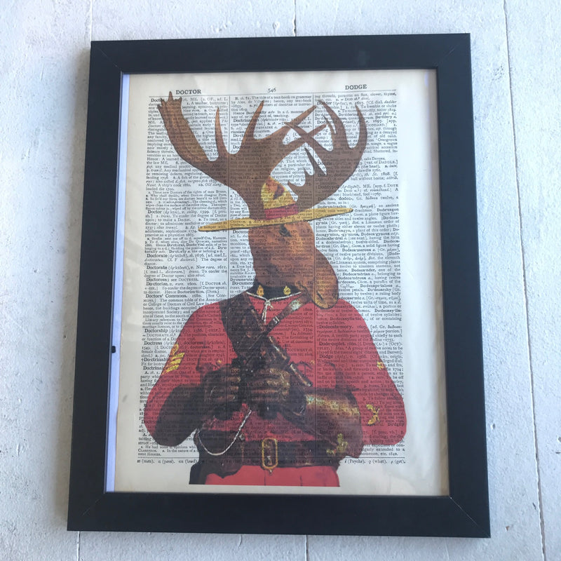 Wall Art, Mounty Moose
