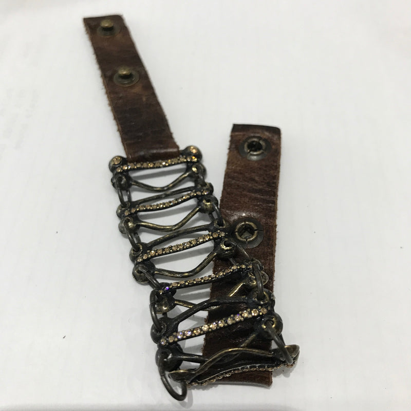 Bracelet, 6 Piece Lace with Light Colorado Swarovski