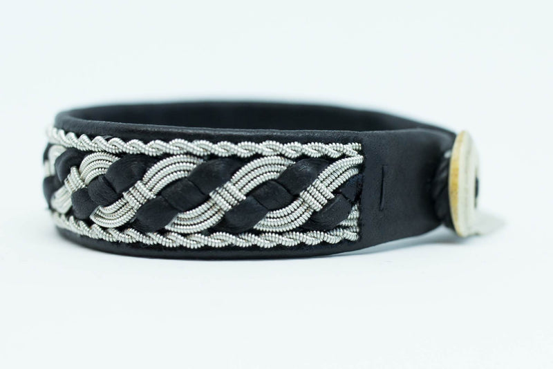 Malm Pewter & Stainless Steel Black Bracelet