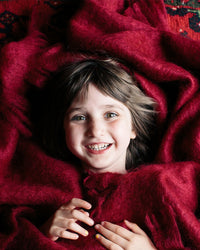 Avoca Mohair Throw Ruby