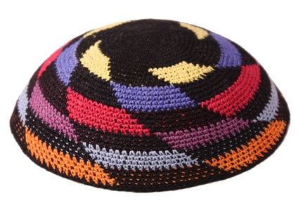 Multi Colour Knit Crochet Kippah