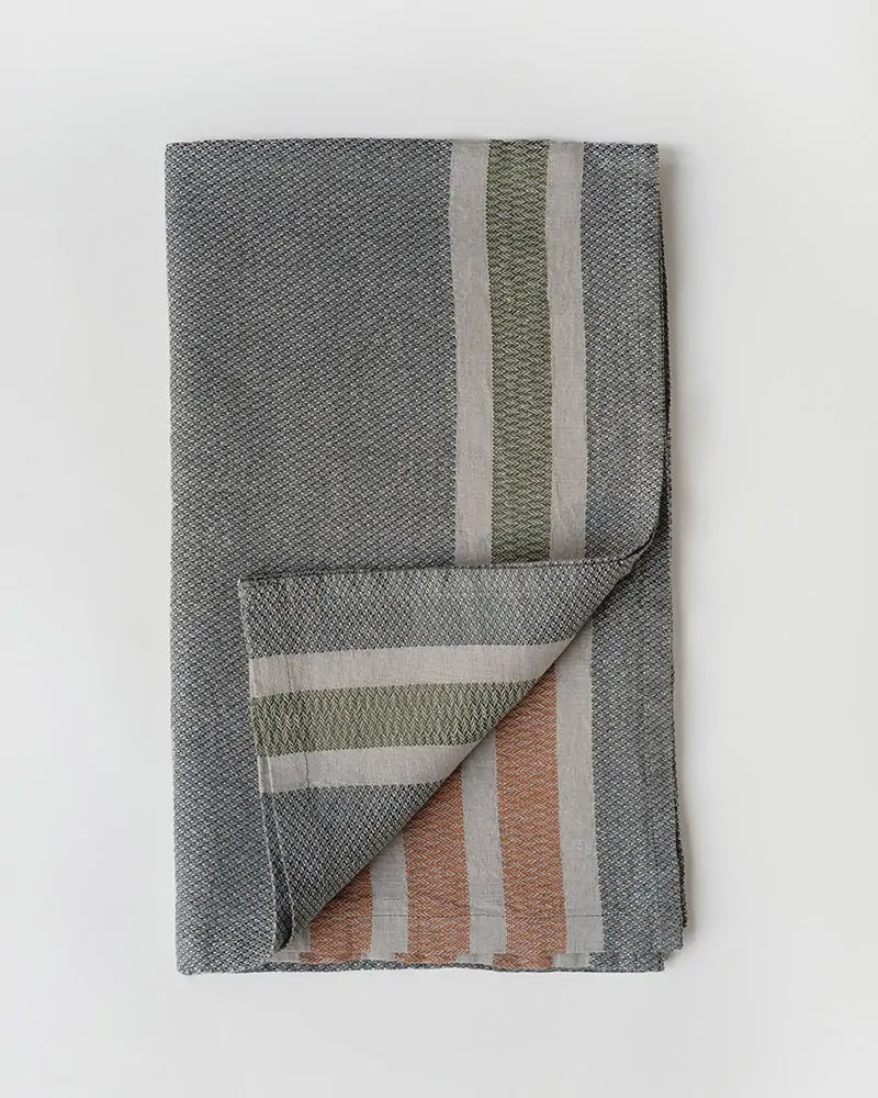 Mungo Flax Linen Towel -Graphite