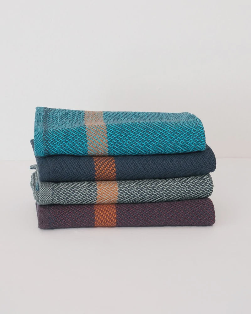 Face Cloth, Blue Colour Stack of 3