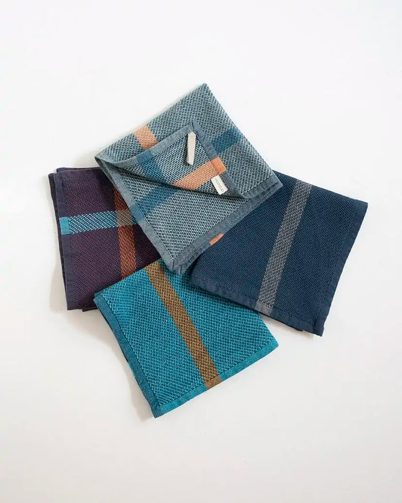 Face Cloth, Blue Colour Stack of 3