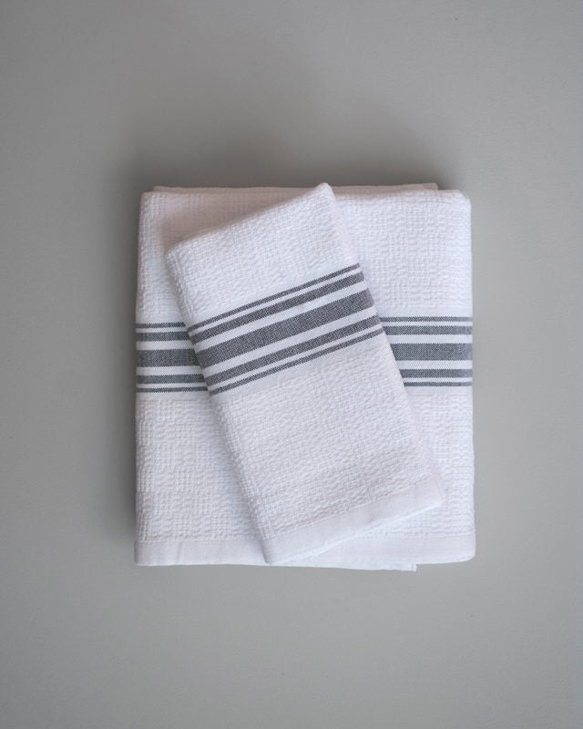 Mungo Willow Weave Hand Towel Charcoal