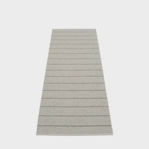 Carl Warm Grey- Foisil Grey  Reversible Pappelina 2 ft 4'' x 6ft Rug