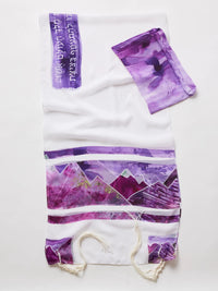 Chiffon Tallit, Purple Mountain