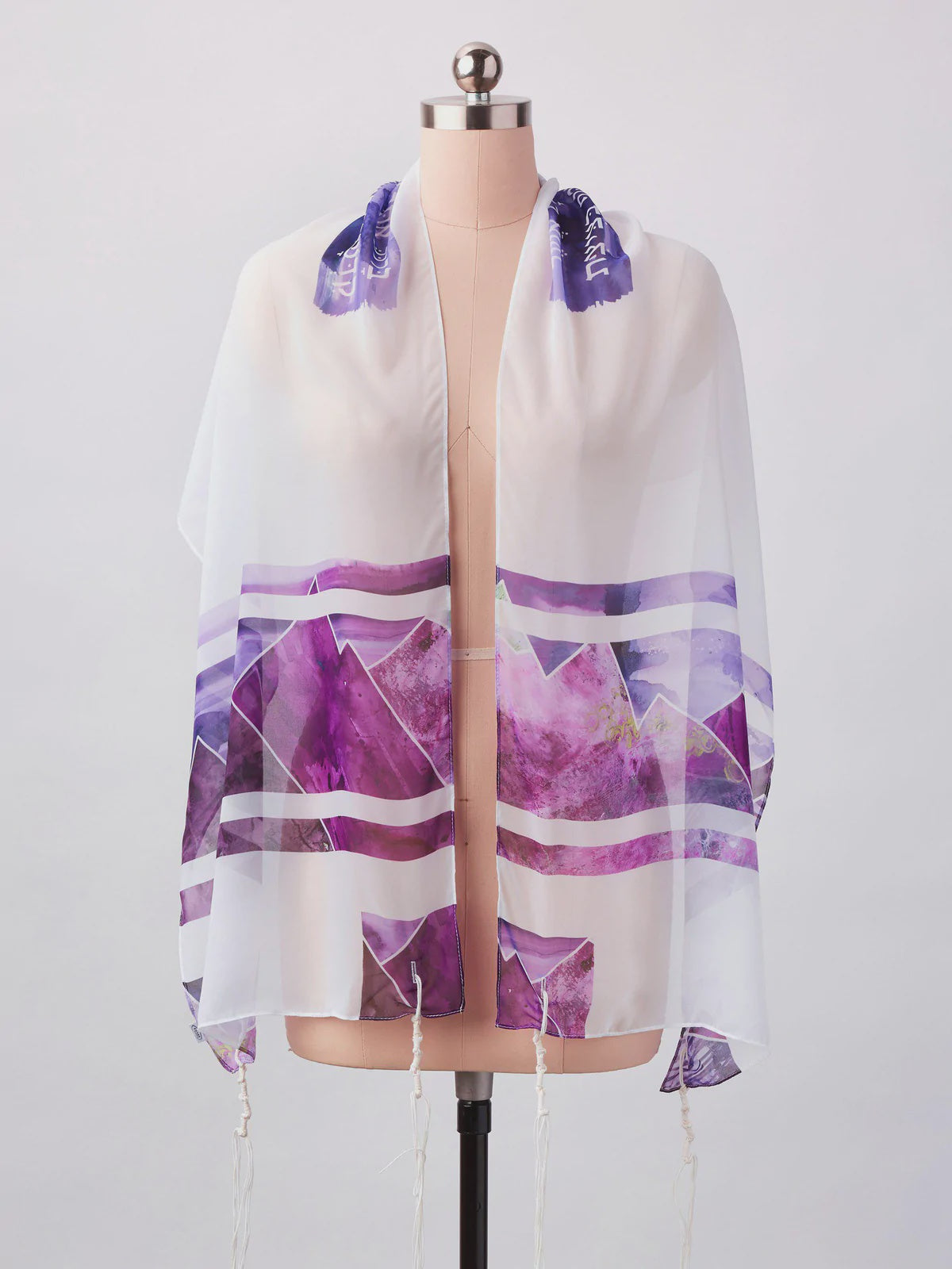 Chiffon Tallit, Purple Mountain