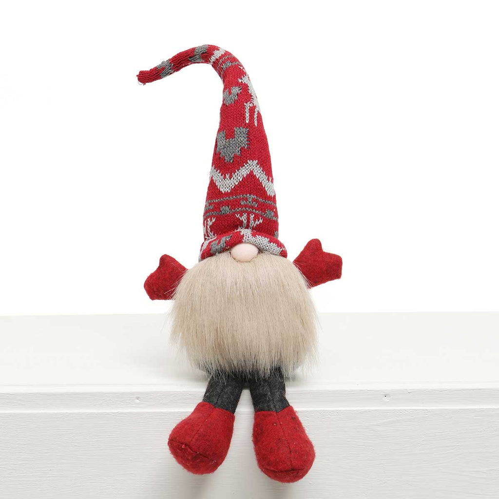Erik Gnome with Reindeer Knit Hat 18''