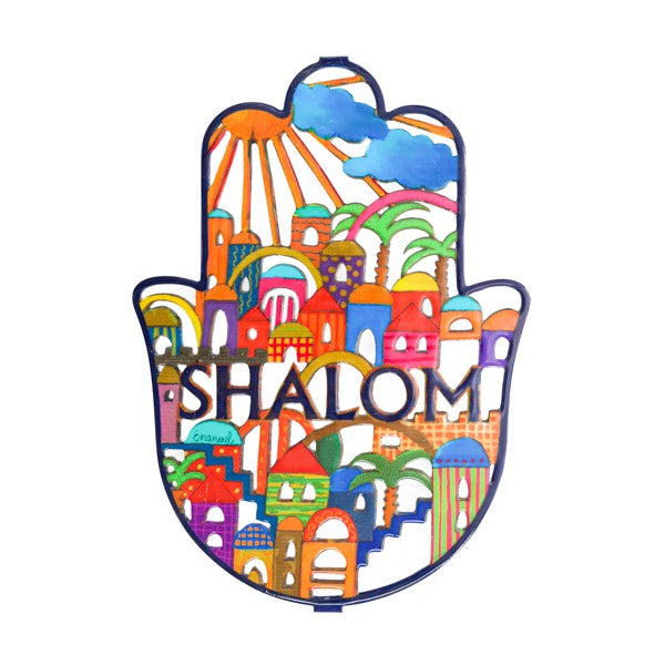 Hamsa, Enamel Jerusalem Shalom