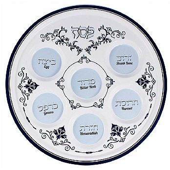 Ceramic Seder Plate -12''