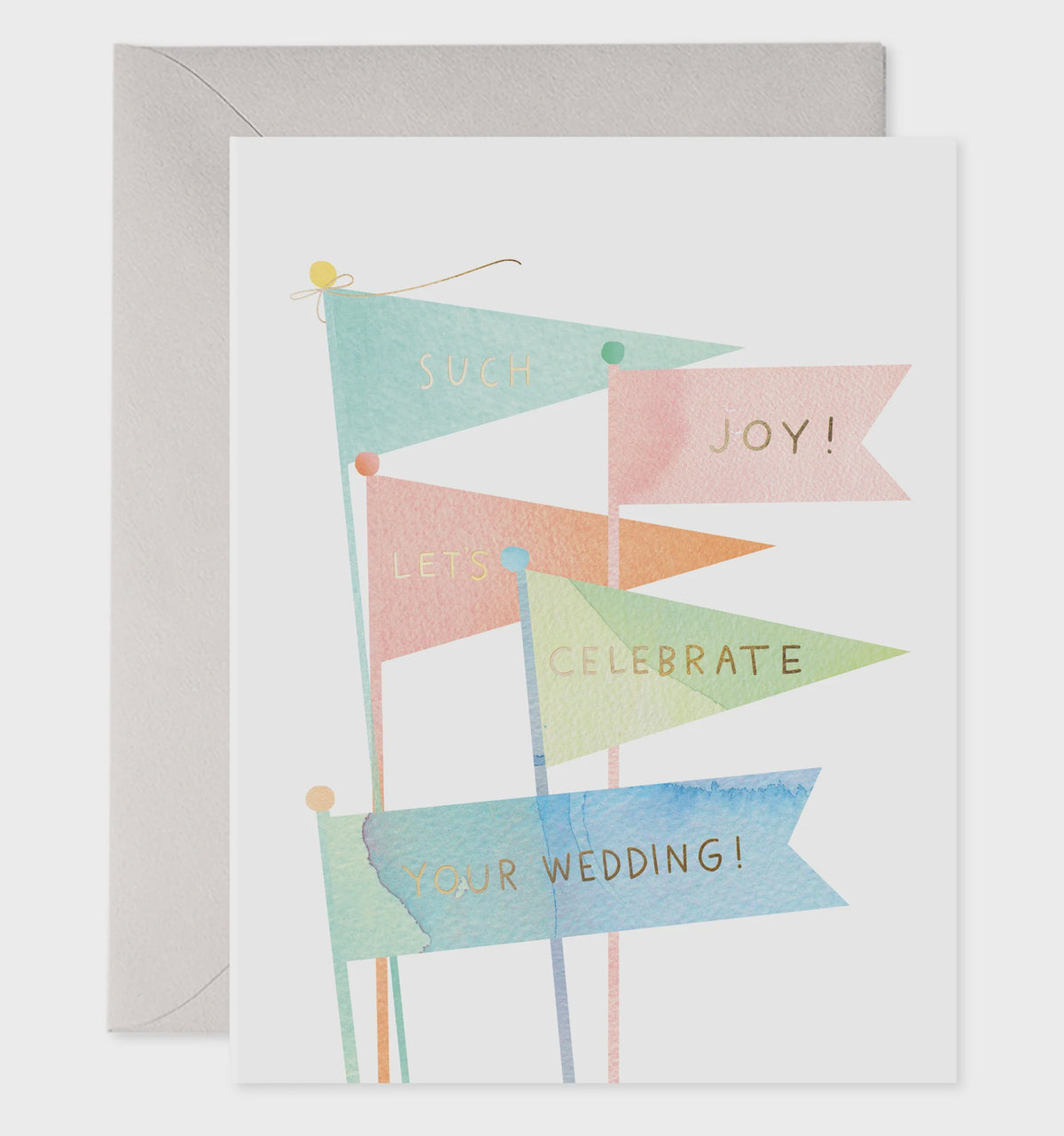 Card - Wedding Flags