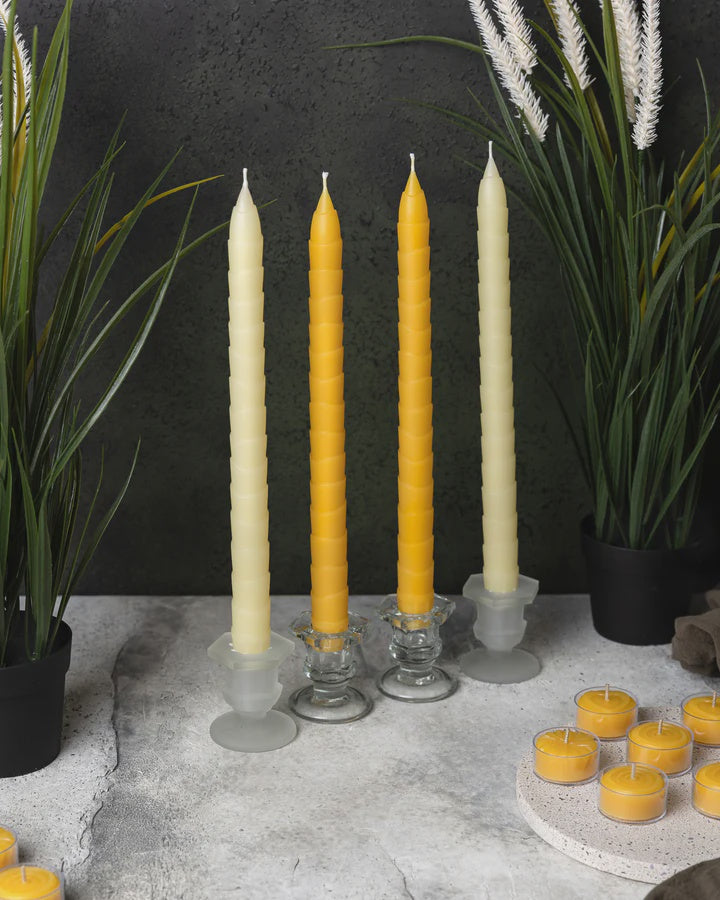 Beeswax Tapers-Yellow