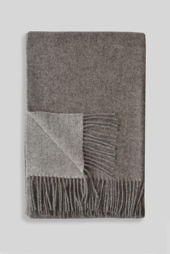 Trefalgar  Double Sided Throw  Greige Beige