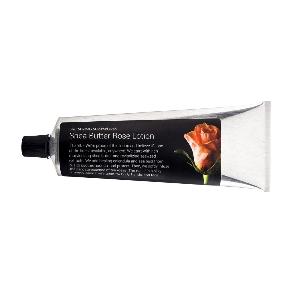 Hand Lotion. Saltspring Soap Works. Shae Butter Lemon Rose