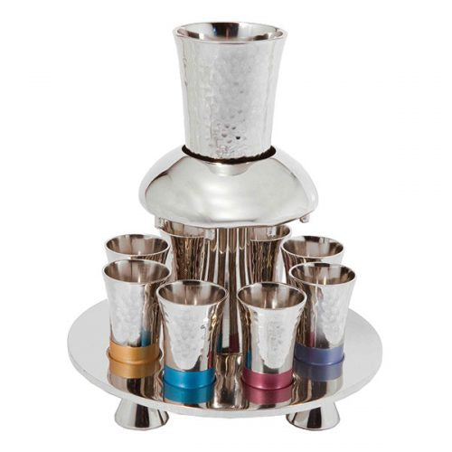 Multi Colour Fountain Shabbat set