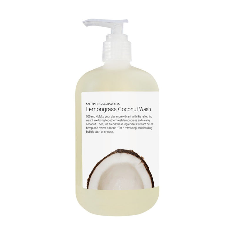 Saltspring Soap Works Lemon Coconut Wash 500ml