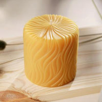 Pure Beeswax  Pillar Candle  3'' Passion