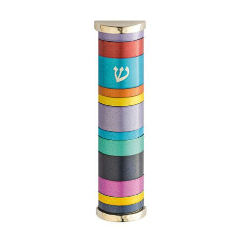 Multi Colour Mezuzah case.