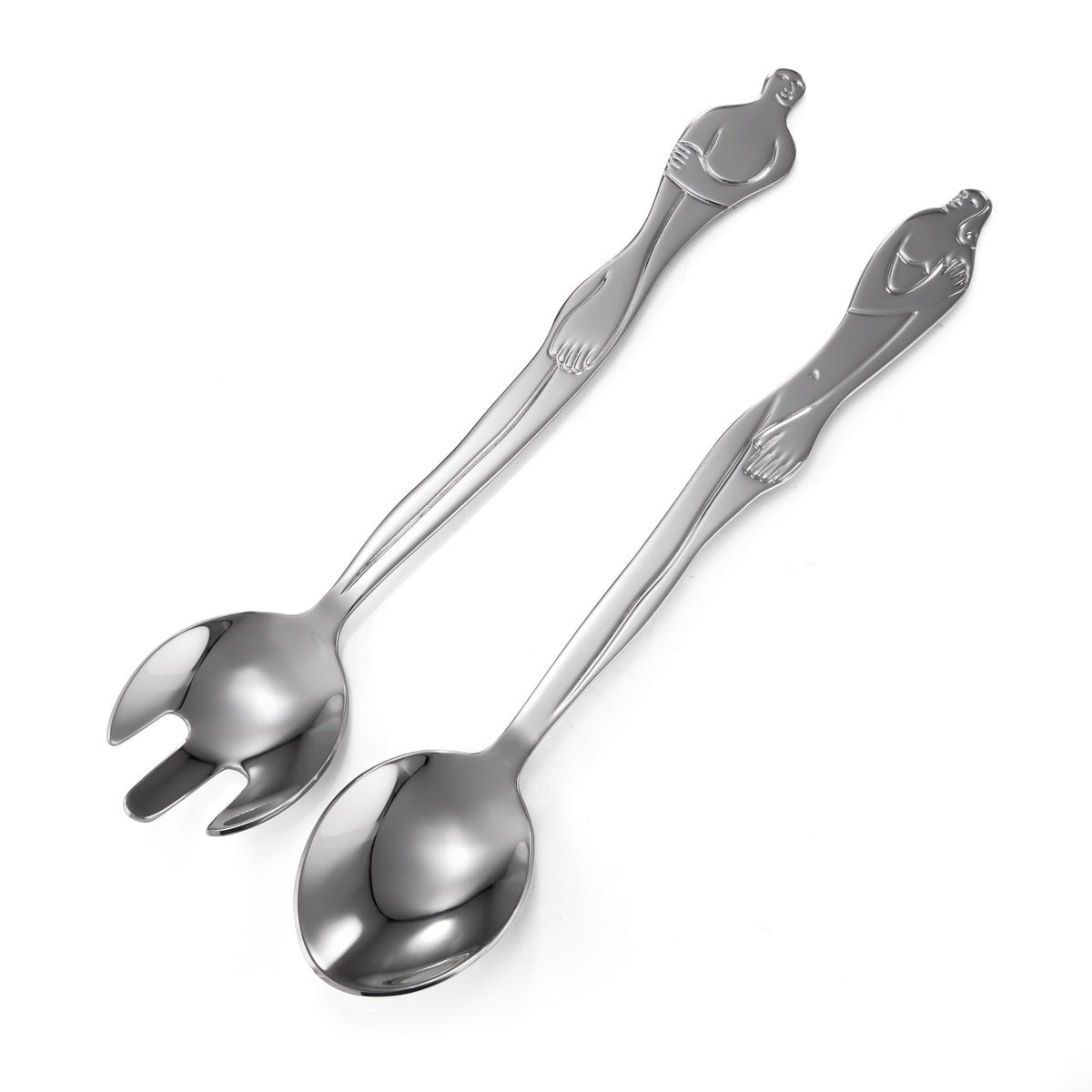 Carrol BoYes Salad Servers Woman and Man