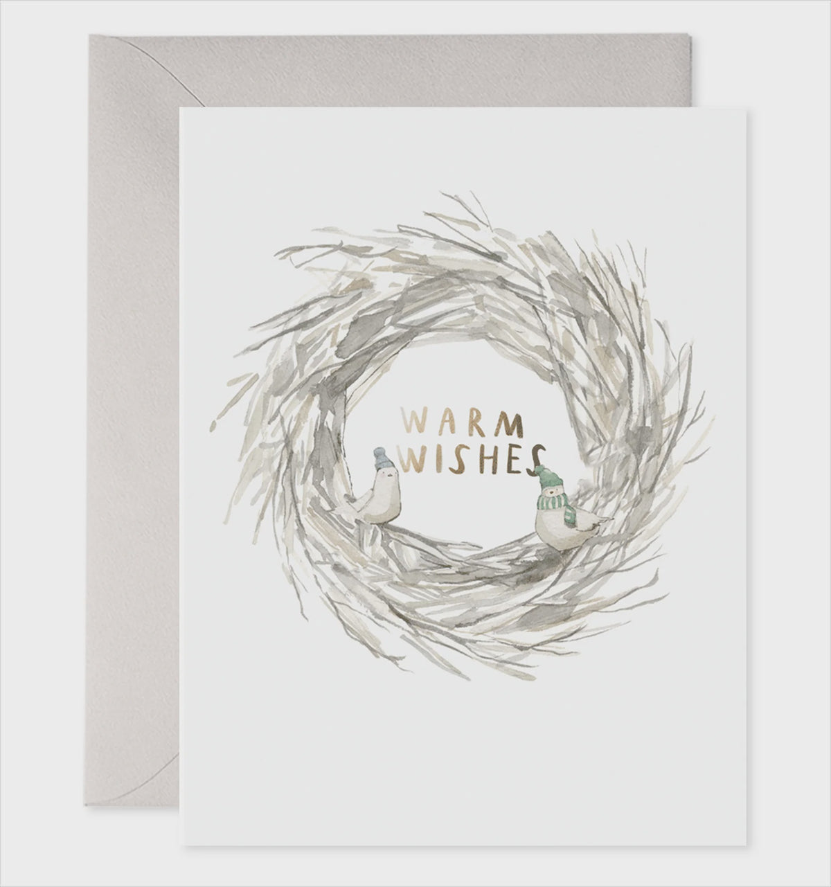 Bird Wreath Christmas Card